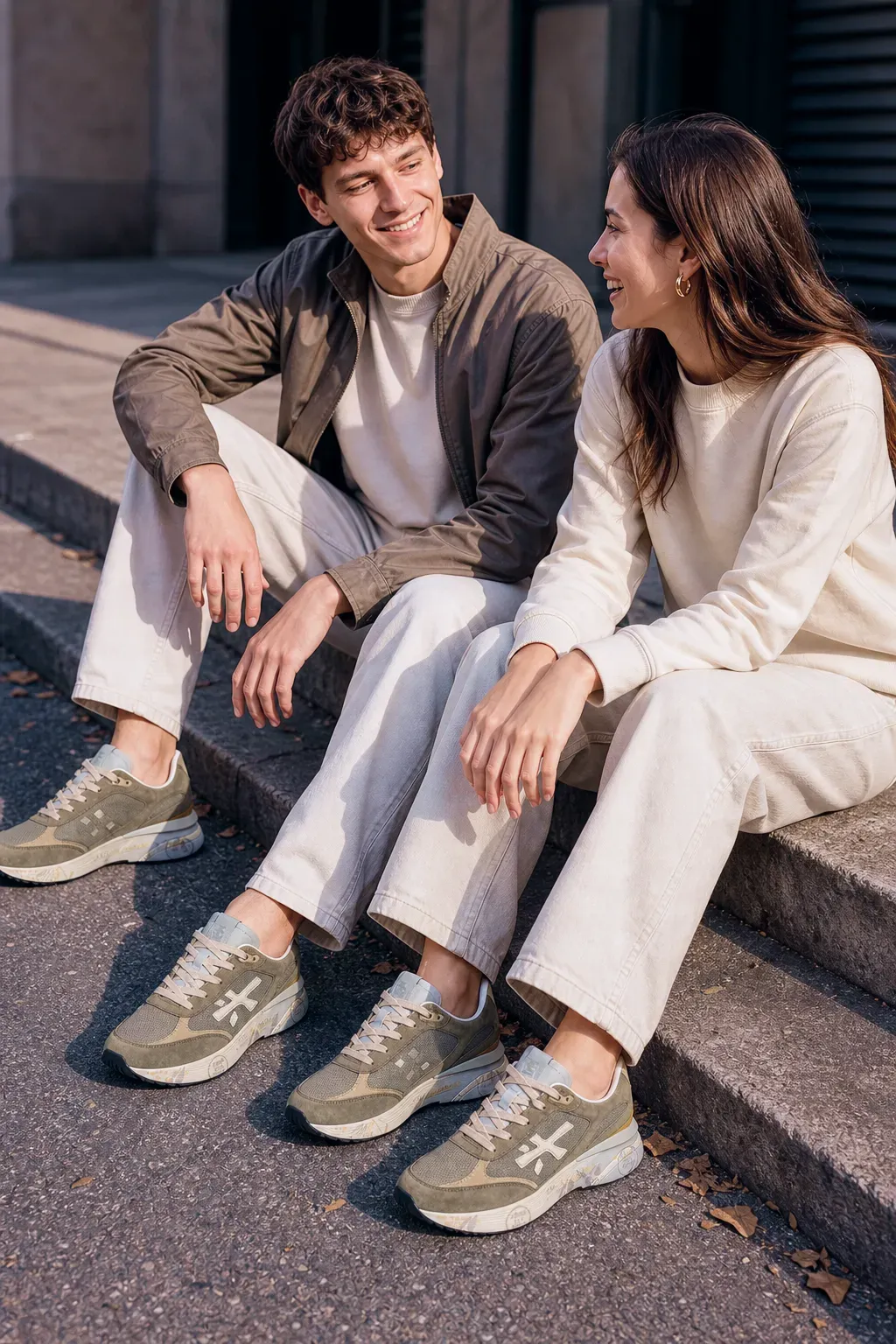 Para na schodach — lifestyle